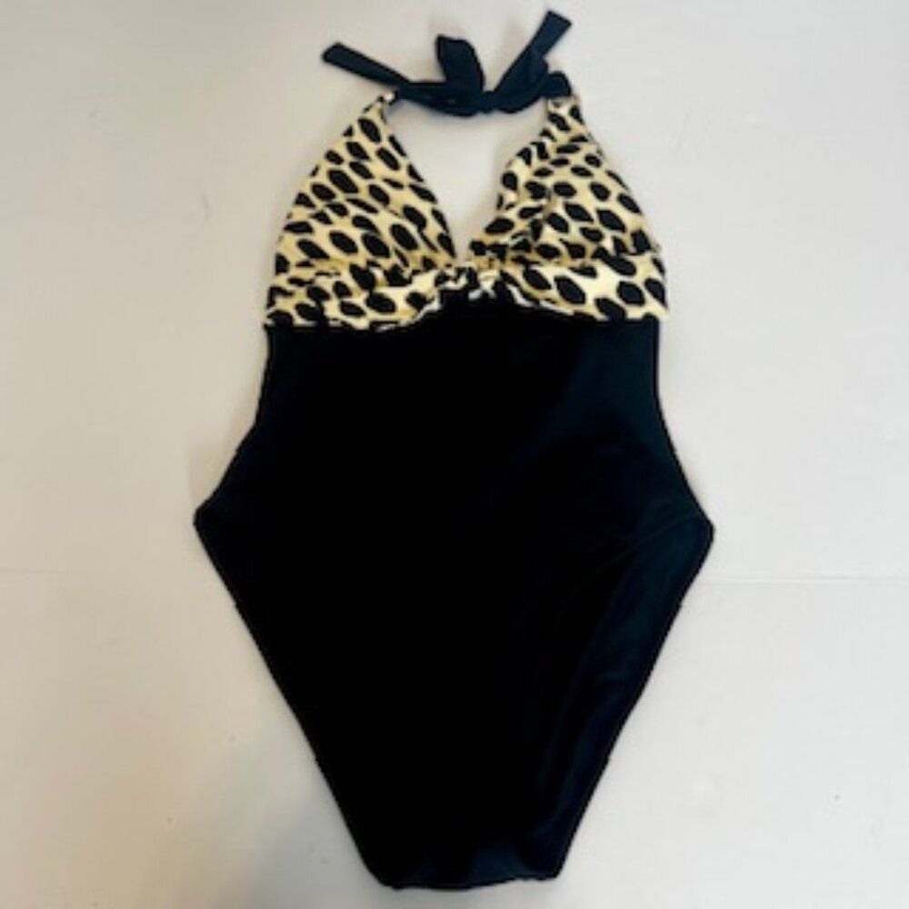 Casablanca by Rod Beattie one piece plunge neckline slimming swimsuit